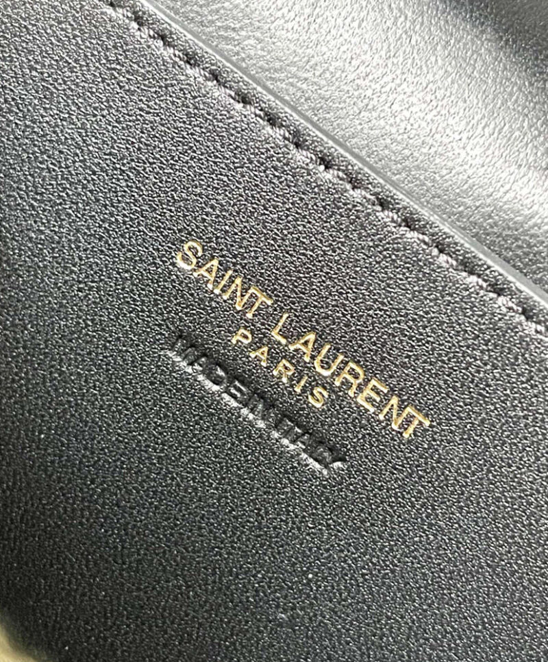 Saint Laurent Gaby Mini Vanity Bag In Lambskin Black